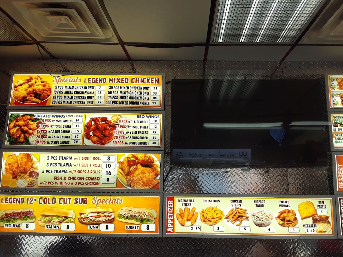 Legend Restaurant Menu - Image 5